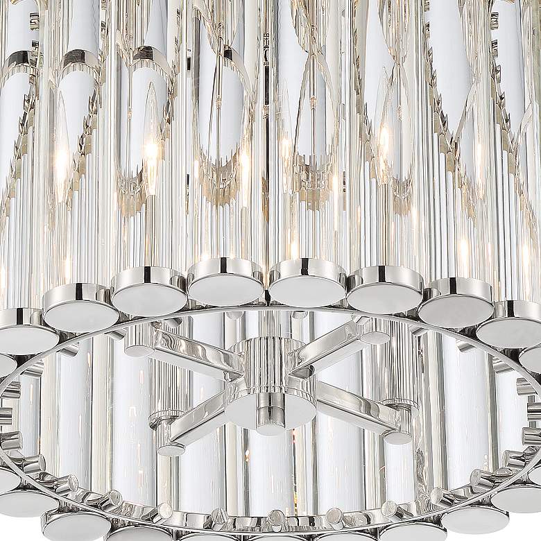 Image 5 Elliot 15 1/4" Wide Polished Nickel and Glass Ceiling Light more views