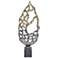 Elliot III 19 1/2"H Gold-Silver and Black Marble Sculpture