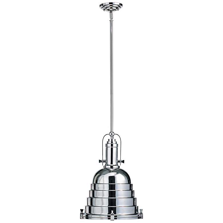 Image 3 Elliott 13 1/2" Wide Chrome Pendant more views