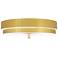 Elliott 16" Wide Modern Brass Flush Mount