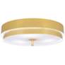 2_Elliott 16" Wide Modern Brass Flush Mount more views