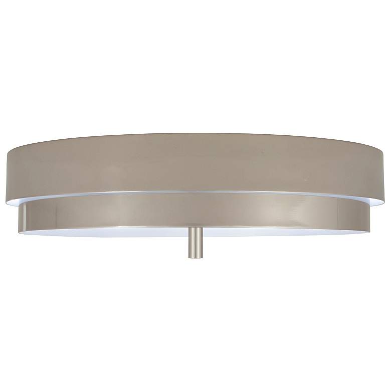 Image 1 Elliott 16" Wide Polished Nickel Flush Mount