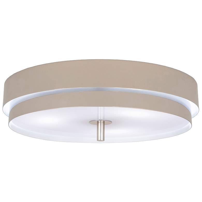 Image 2 Elliott 16" Wide Polished Nickel Flush Mount more views