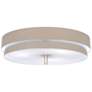 2_Elliott 16" Wide Polished Nickel Flush Mount more views