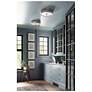 4_Elliott 16" Wide Polished Nickel Flush Mount more views