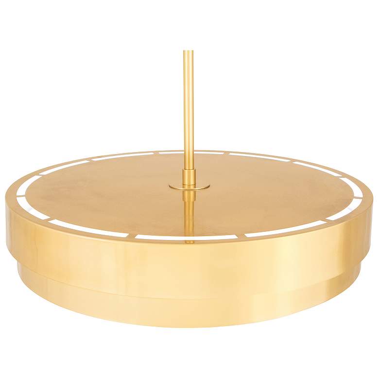 Image 3 Elliott 23" Wide Modern Brass And White Pendant more views