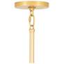 5_Elliott 23" Wide Modern Brass And White Pendant more views