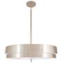 1_Elliott 23" Wide Polished Nickel And White Pendant