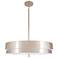 Elliott 23" Wide Polished Nickel And White Pendant