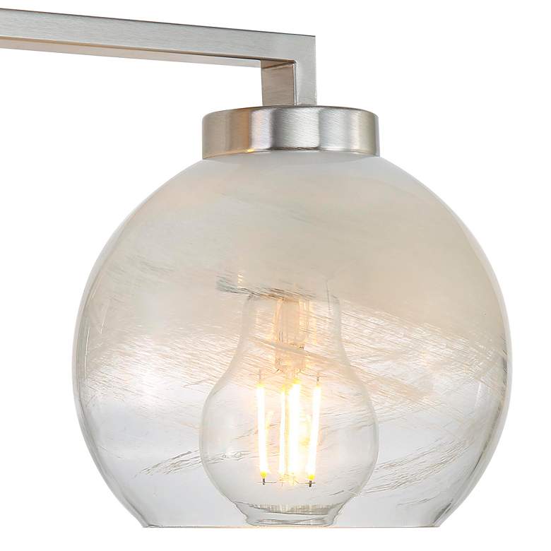 Image 2 Elliott 3-Light Vanity Light in Pewter with Alabaster Shade more views