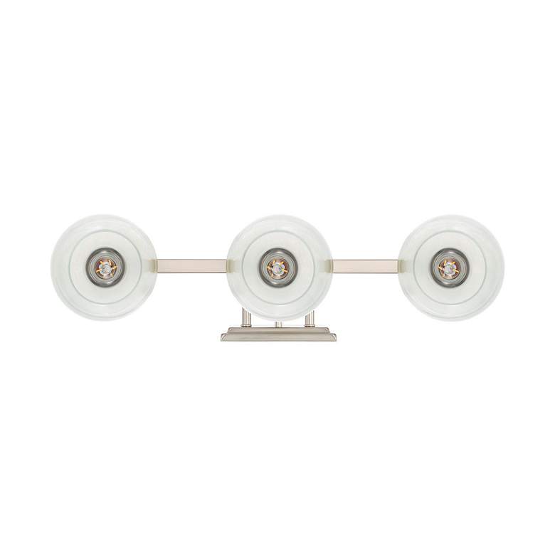 Image 5 Elliott 3-Light Vanity Light in Pewter with Alabaster Shade more views