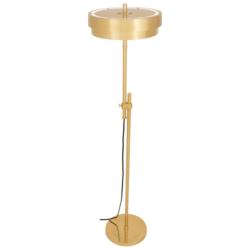 Elliott 43.75" High Modern Brass Floor Lamp