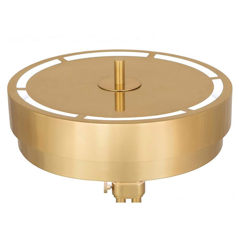 Image 3 Elliott 43.75" High Modern Brass Floor Lamp more views