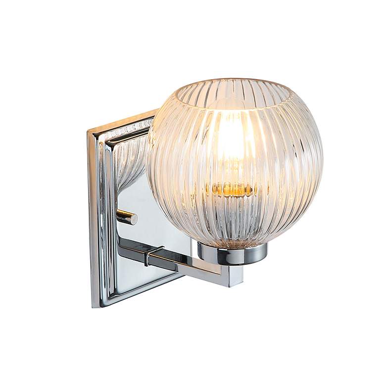Image 7 Elliott 7 3/4" High Chrome Wall Sconce more views