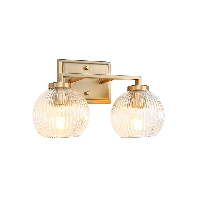 Image 6 Elliott 8 3/4"H Brushed Champagne Bronze 2-Light Wall Sconce more views