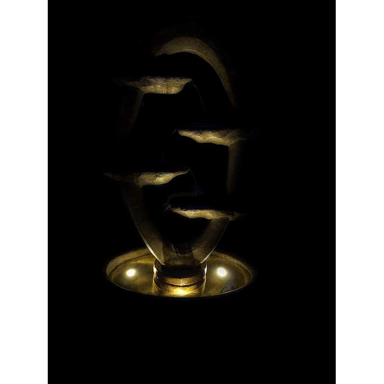 Image 4 Ellipse 59" High Relic Lava LED Outdoor Water Fountain more views