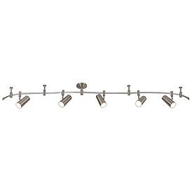 Image1 of Ellipse 96" Wide 5-Light Brushed Nickel LED Flex Track