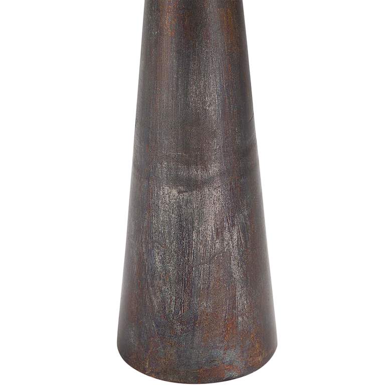 Image 3 Ellis 15" Wide Blackened Zinc Aluminum End Table more views