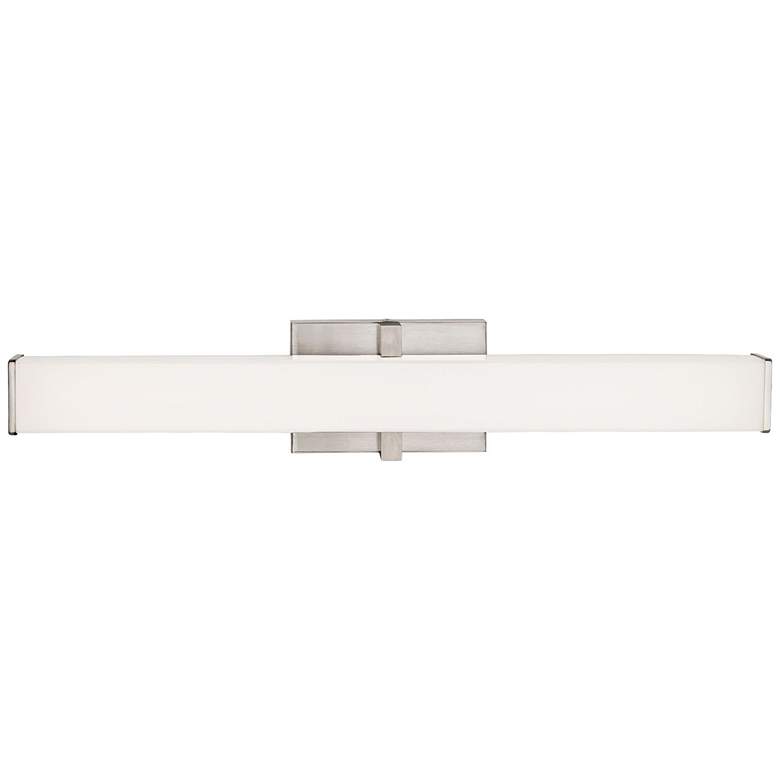 Image 1 Ellis 24 inch Wide Satin Nickel LED Bath Light