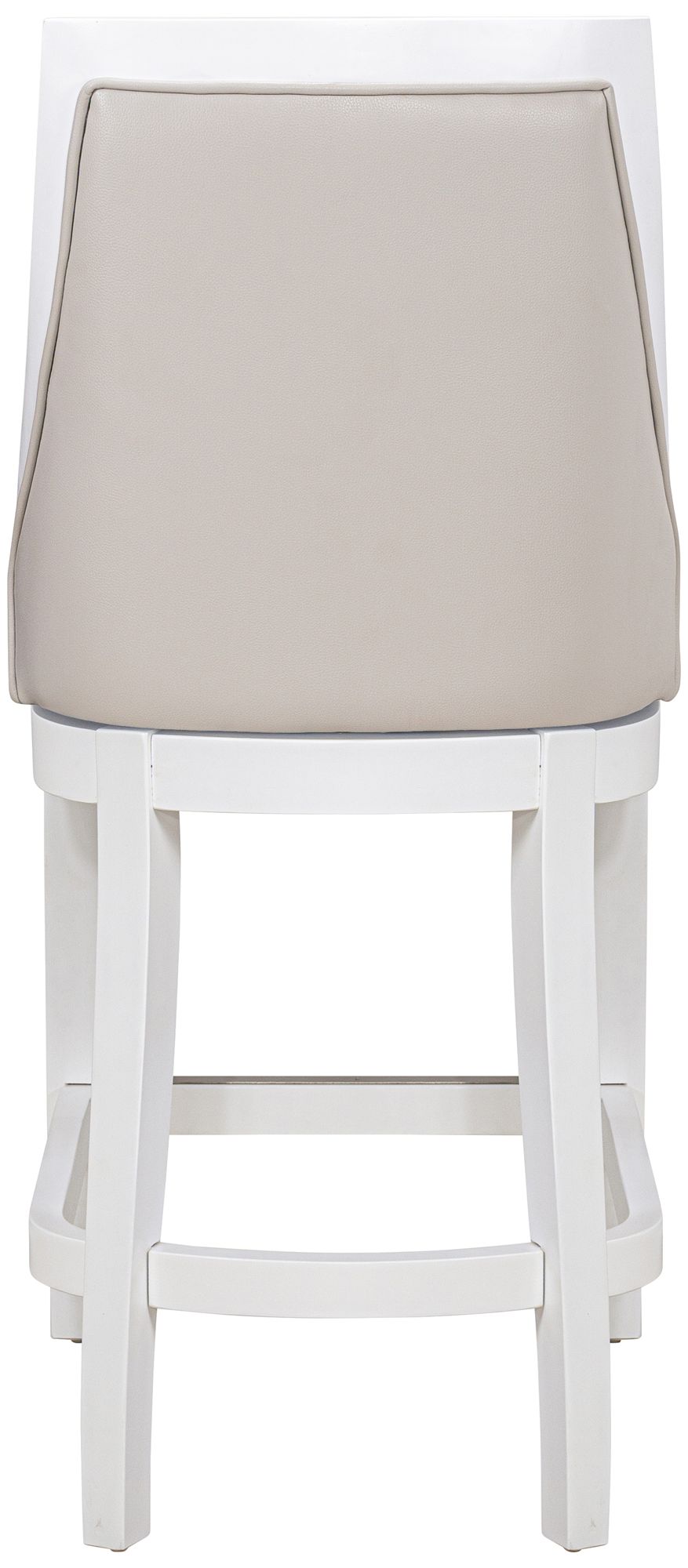 Image 3 Ellis 26" Gray Faux Leather Swivel Tall Back Counter Stool more views