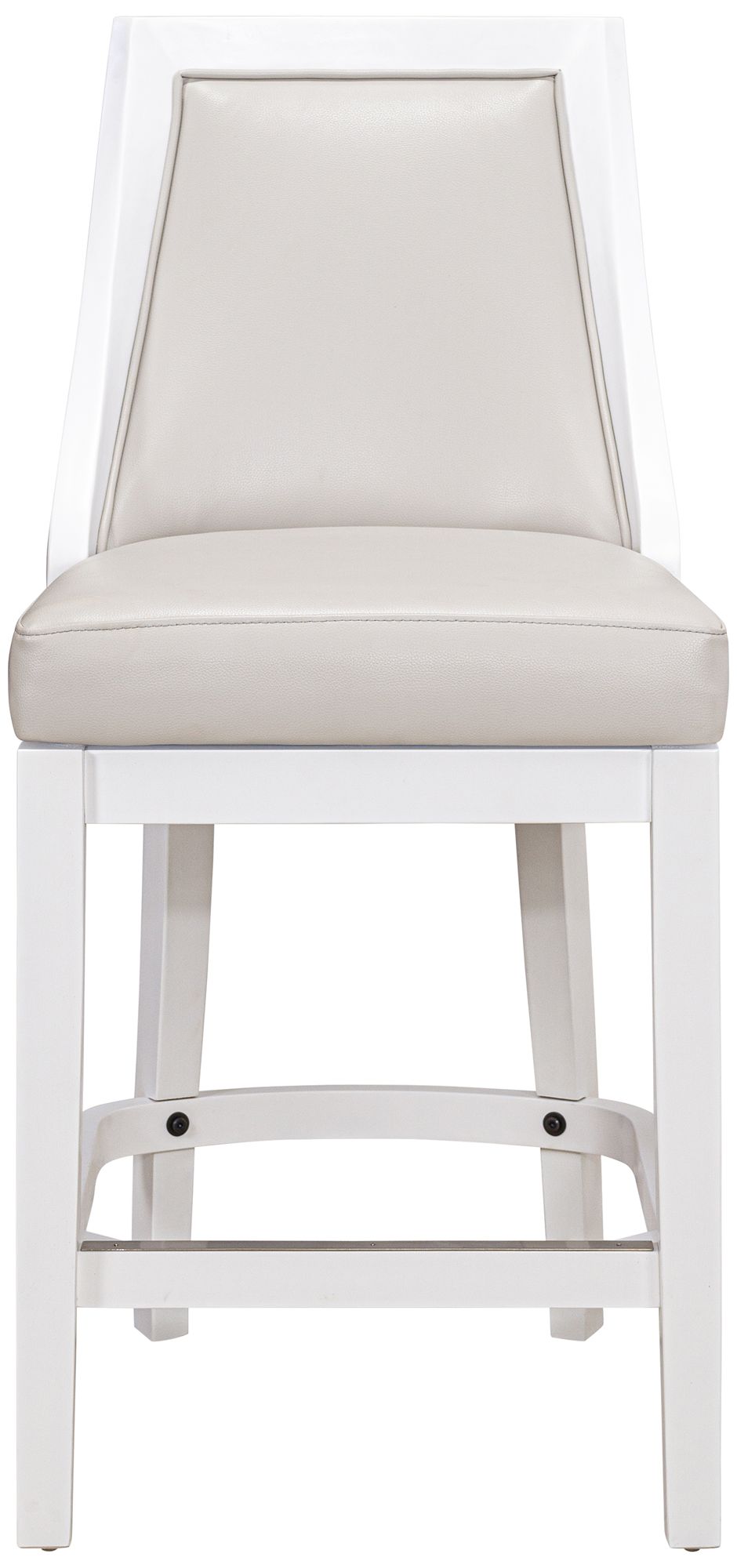 Image 4 Ellis 26" Gray Faux Leather Swivel Tall Back Counter Stool more views