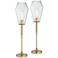 Ellis 28" High Gold Metal Uplight Console Table Lamps Set of 2