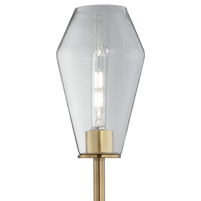 Image 3 Ellis 28" High Gold Metal Uplight Console Table Lamps Set of 2 more views