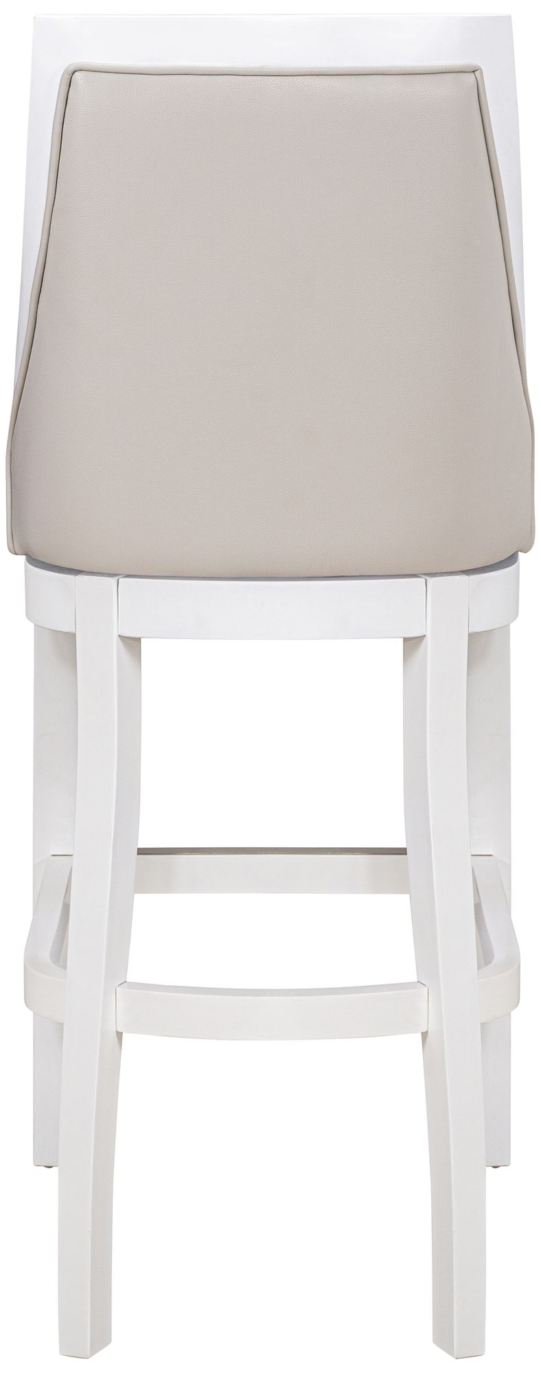 Image 5 Ellis 31" Gray Faux Leather Swivel Tall Back Bar Stool more views