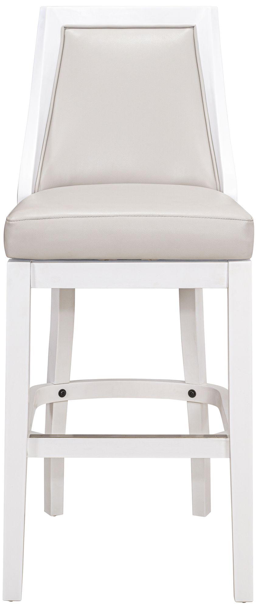 Image 6 Ellis 31" Gray Faux Leather Swivel Tall Back Bar Stool more views
