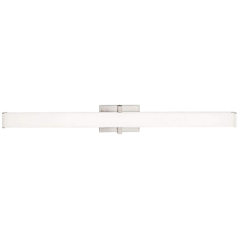 Image 1 Ellis 36 inch Wide Satin Nickel LED Bath Light