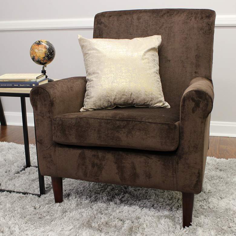 Image 1 Ellis Pecan Fabric Lounge Chair