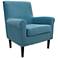 Ellis Turquoise Fabric Lounge Chair