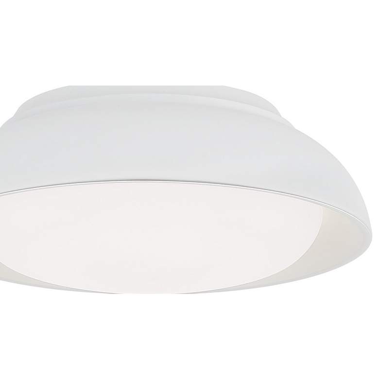 Image 2 Ellison 12" Wide Sand White LED Ceiling Light more views