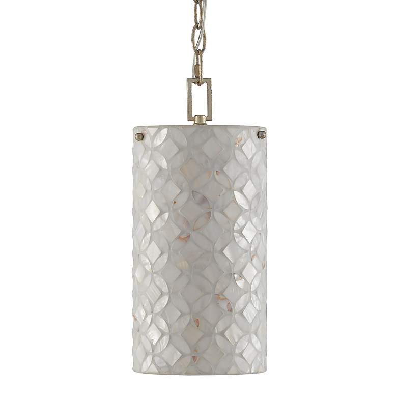 Image 5 Ellison 6 1/4" Wide Mother of Pearl Glass Mini Pendant more views