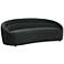 Ellison 88 1/4" Wide Black Velvet Sofa