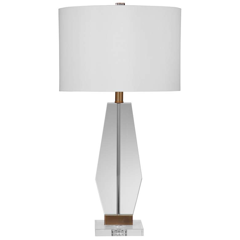 Image 1 Elloise 29 inch Modern Styled Clear Table Lamp
