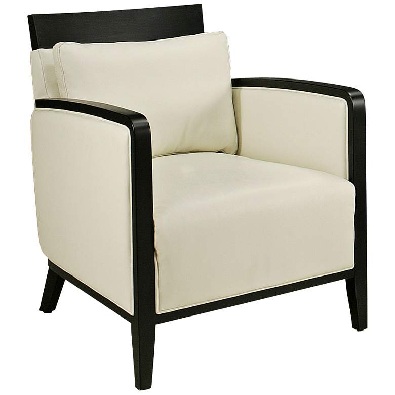 Image 1 Elloise White Leather Club Chair