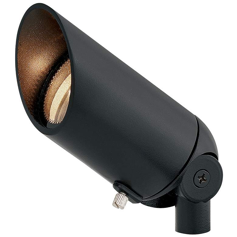Image 1 Ellsmere 3 1/4"H Satin Black Landscape Spot Lights Set of 12
