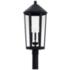 Ellsworth 27 1/2" High Black 3-Light Outdoor Post Lantern