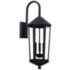 Ellsworth 28 3/4" High Black 3-Light Outdoor Wall Light
