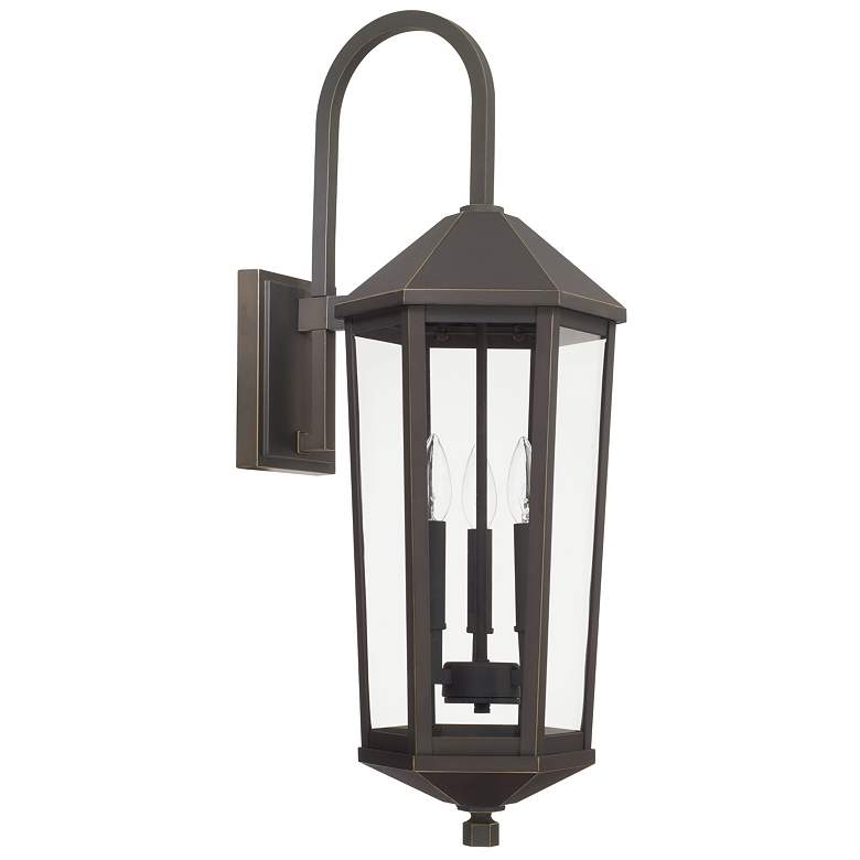 Image 1 Ellsworth 28 3/4" High Bronze 3-Light Outdoor Wall Lantern