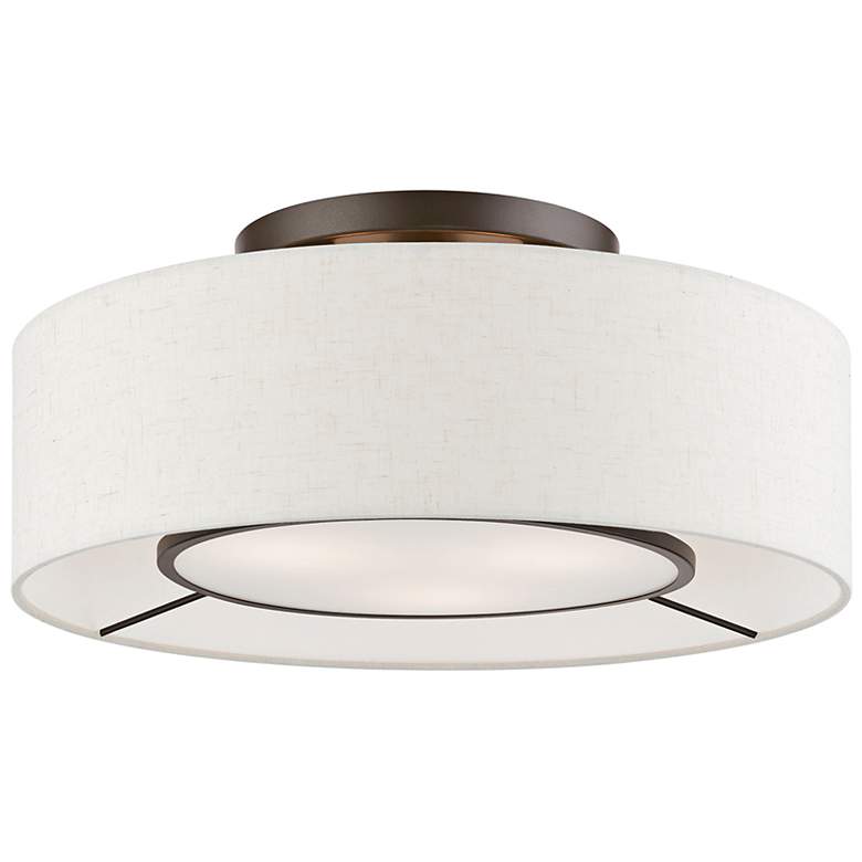 Image 2 Ellsworth 3 Light English Bronze Semi-Flush