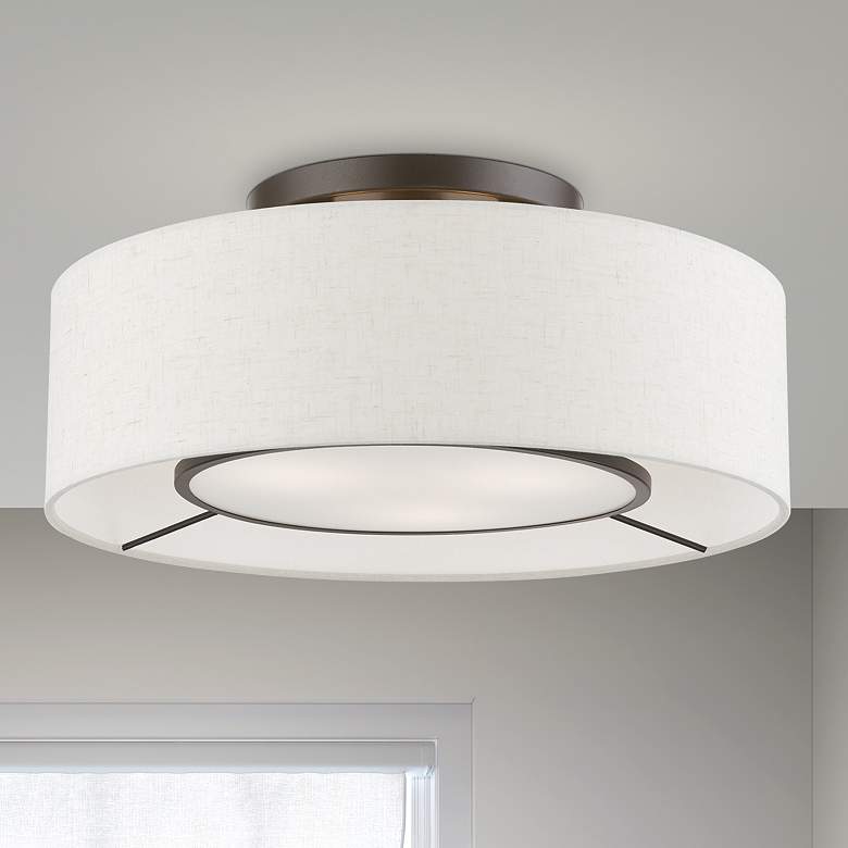 Image 1 Ellsworth 3 Light English Bronze Semi-Flush