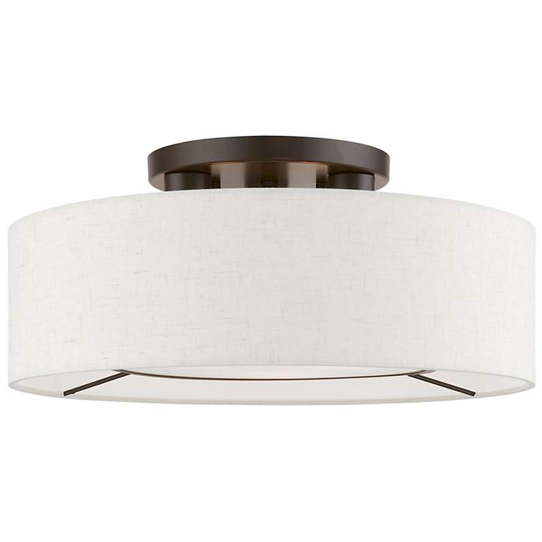 Image 3 Ellsworth 3 Light English Bronze Semi-Flush more views