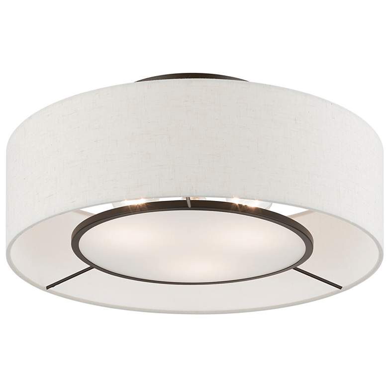Image 4 Ellsworth 3 Light English Bronze Semi-Flush more views