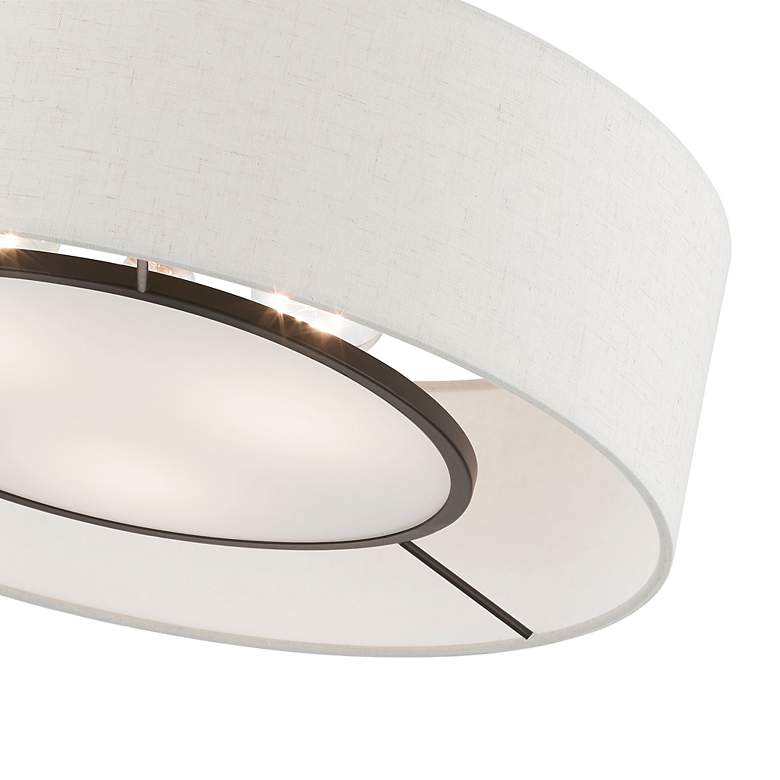 Image 6 Ellsworth 3 Light English Bronze Semi-Flush more views