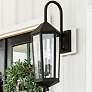 Ellsworth 36" High Black 3-Light Outdoor Lantern Wall Light