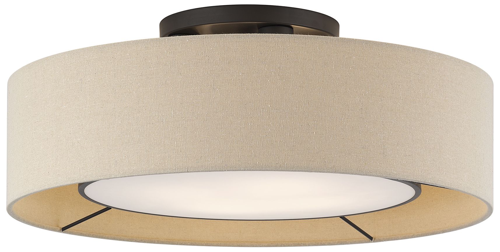 Image 4 Ellsworth 4 Light Bronze Large Semi-Flush more views