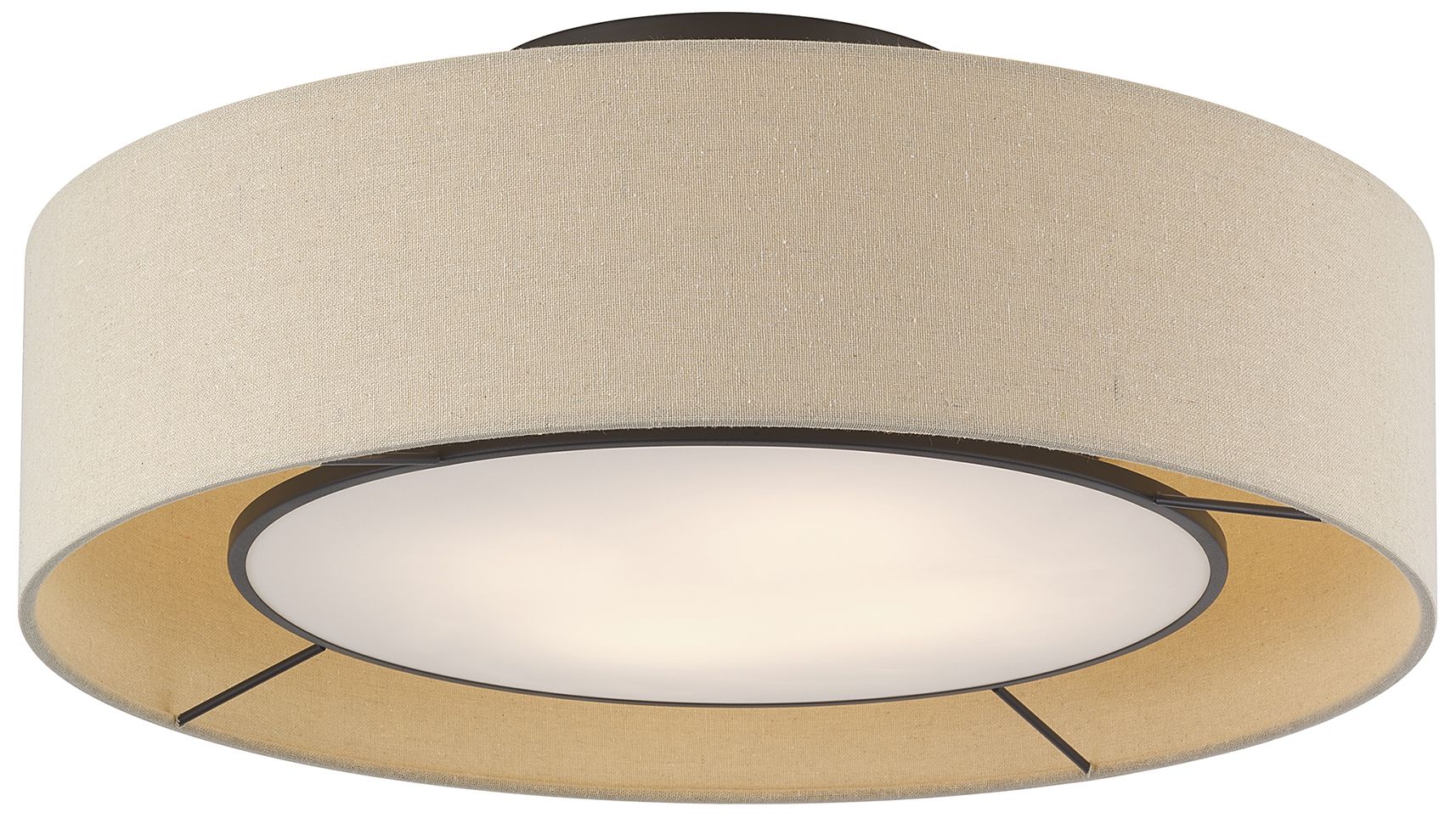 Image 5 Ellsworth 4 Light Bronze Large Semi-Flush more views