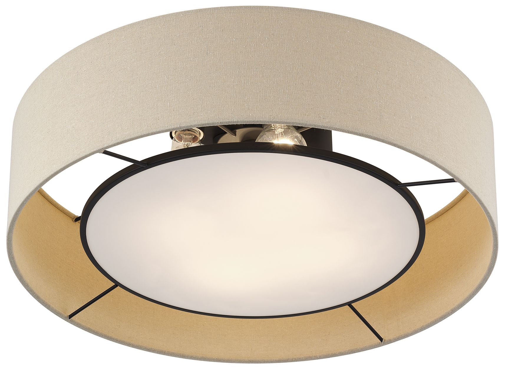 Image 7 Ellsworth 4 Light Bronze Large Semi-Flush more views